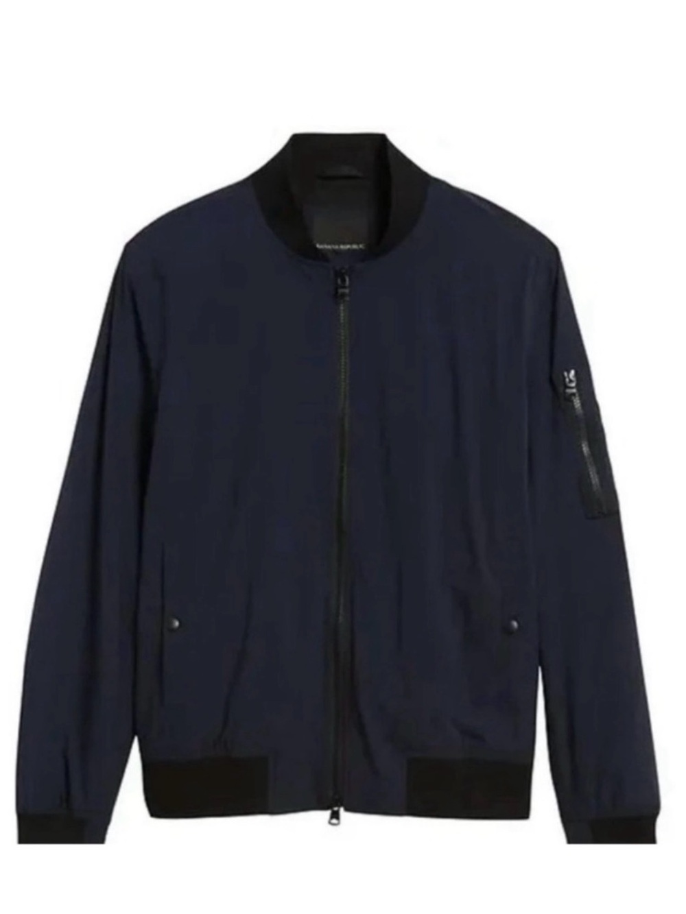 BANANA REPUBLIC MENS MOTION TECH Bomber Jacket - Classic Lightweight Zip-Up
